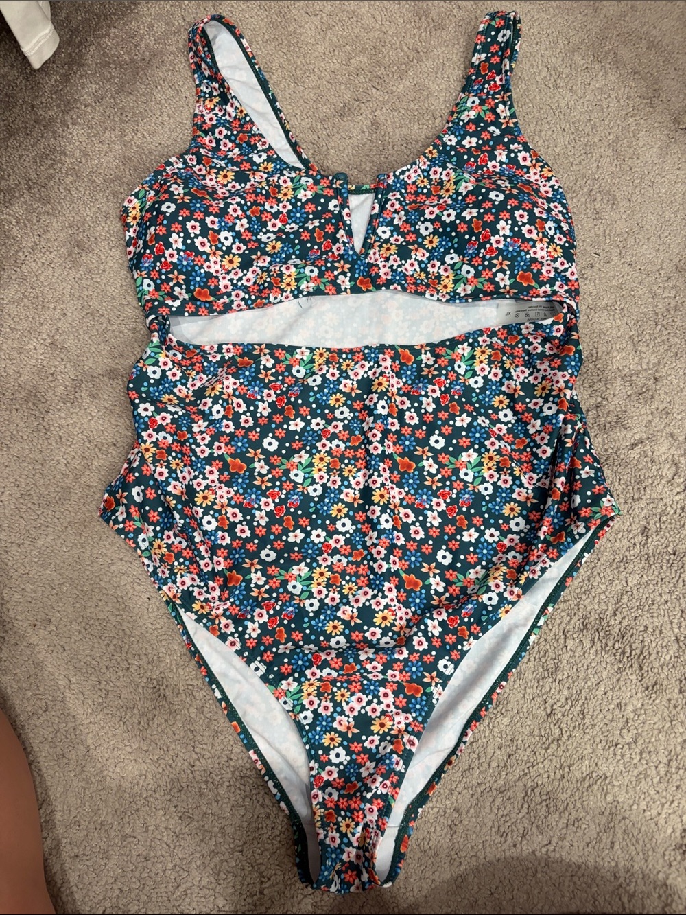 Floral One-Piece Swim Suit